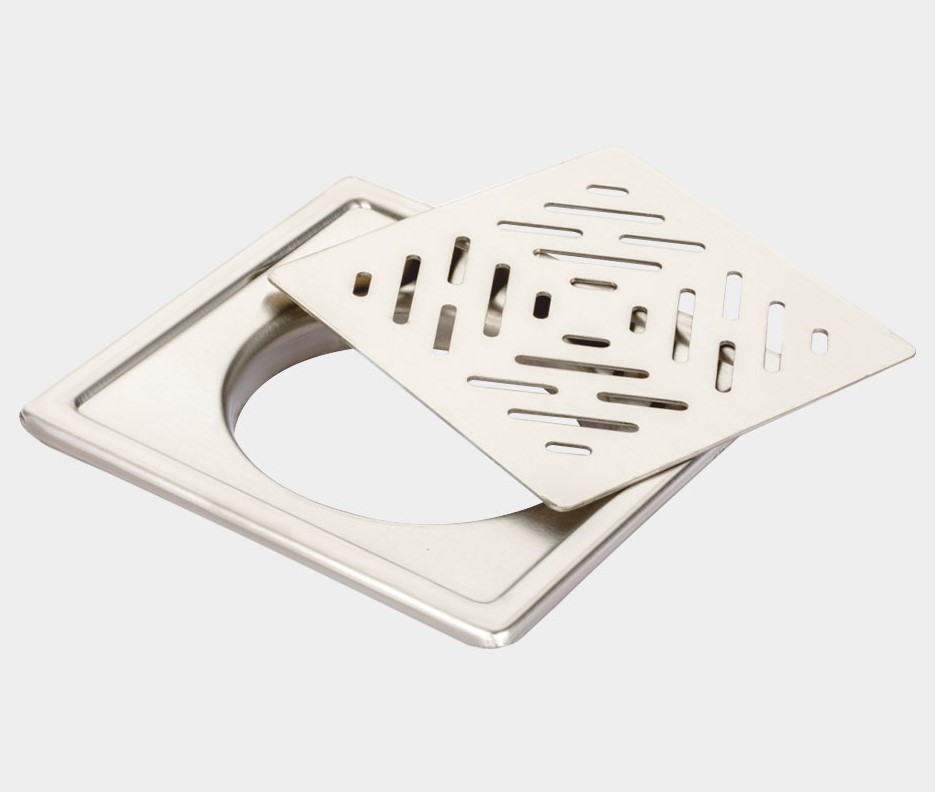 PR-104 Floor Drainer Stainless Steel Commercial Kitchen Drain Board Heavy-Duty Grate Tray Water Drainage Rack Restaurant Floor Sink Industrial Food Prep Anti-Slip Rustproof Easy Clean Professional Grade Durable Corrosion-Resistant